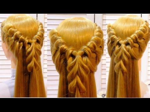 Красивая прическа с плетением за 5 минут. Beautiful Hair Weaving In 5 Minutes