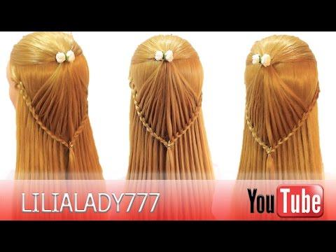 Коса водопад.Причёска с плетением для средних и длинных волос.The Most Beautiful Hairstyle Tutorial